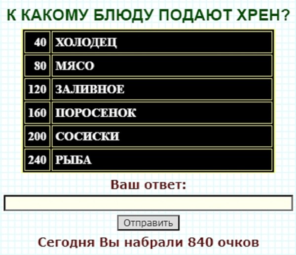 Что обычно подают в качестве гарнира к основному блюду 100 к 1 андроид