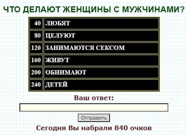 Что чаще всего люди делают на компьютере 100 к 1 ответ